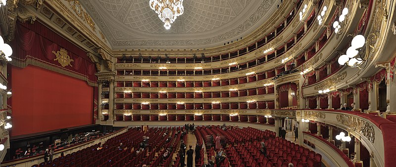 Le fabuleux intérieur de la Scala de Milan (c) DR