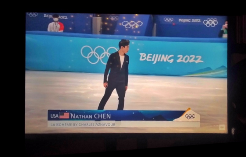 Winter Olympics Games Figure Skating Event. Nathan Chen before his SP. (c) Sarah Barreiros.