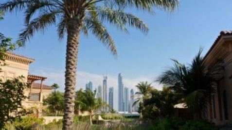 Vue de Dubaï depuis l'hôtel de luxe One&Only The Palm sur la Palm Jumeirah. Photo KPM