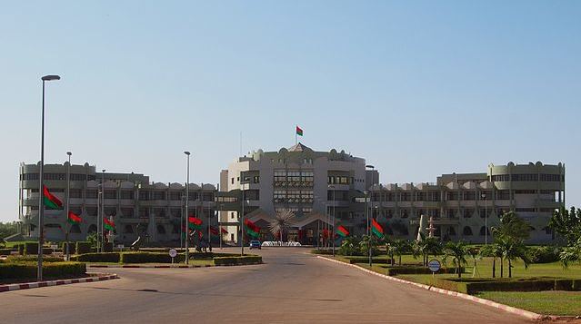 Le Palais Kosyam, le palais de la Présidence du Faso, Ouagadougou, Burkina Faso. Cette photo a été prise sous l'autorisation de la direction de la communication et des relations publiques de la commune de Ouagadougou. (c) Sputniktilt
