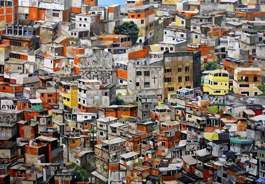 Favelas hyperrealiste © Florent Espana