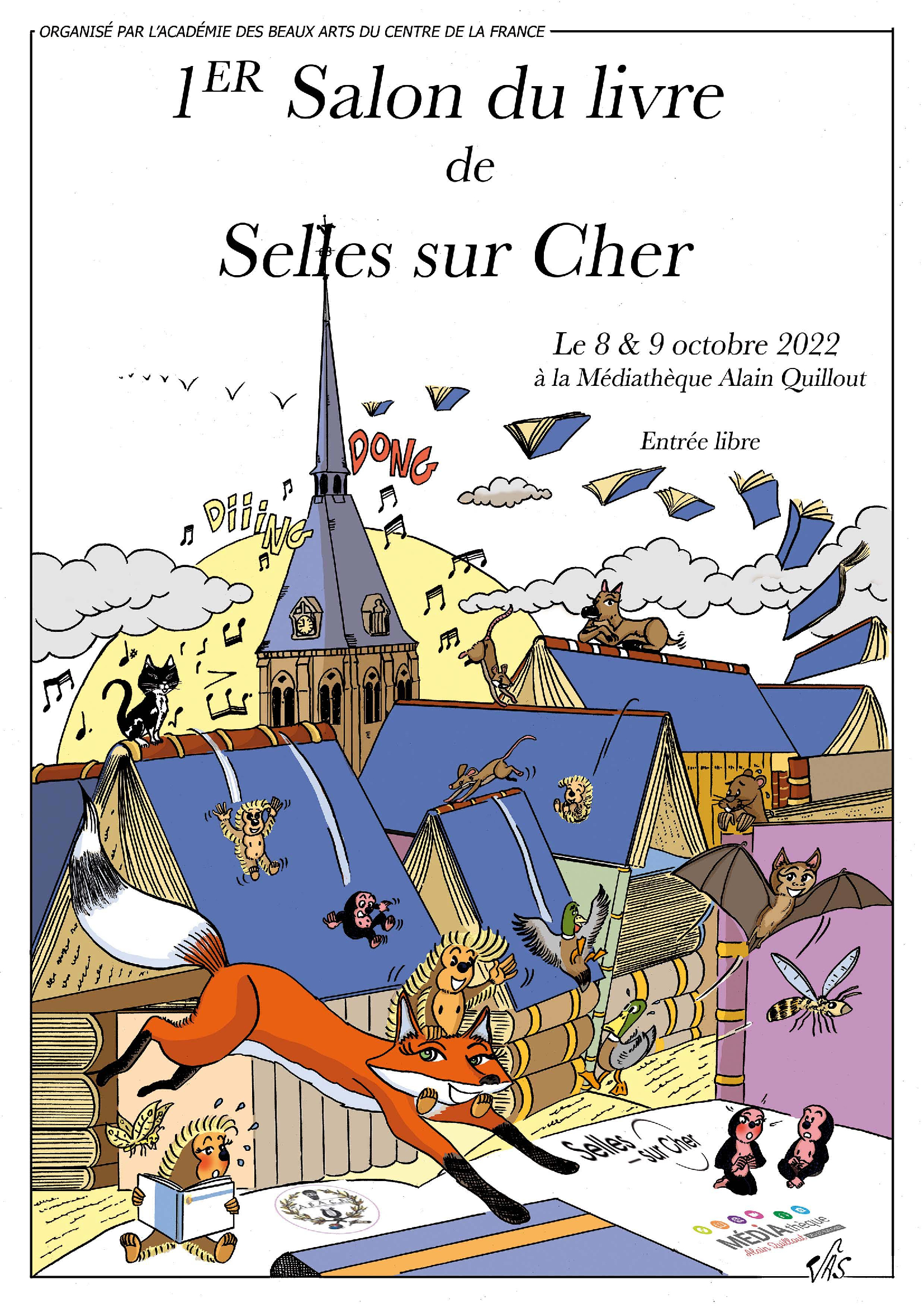 Premier Salon du livre à Selles-sur-Cher