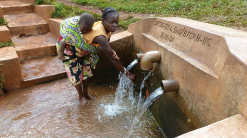 Source d'eau à Burhale. Photo (c) Francine