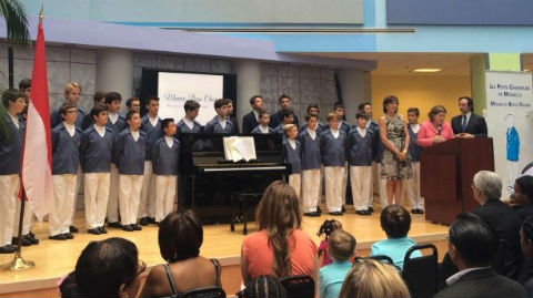 Les Petits chanteurs de Monaco aux États-Unis. Photo (c) DR