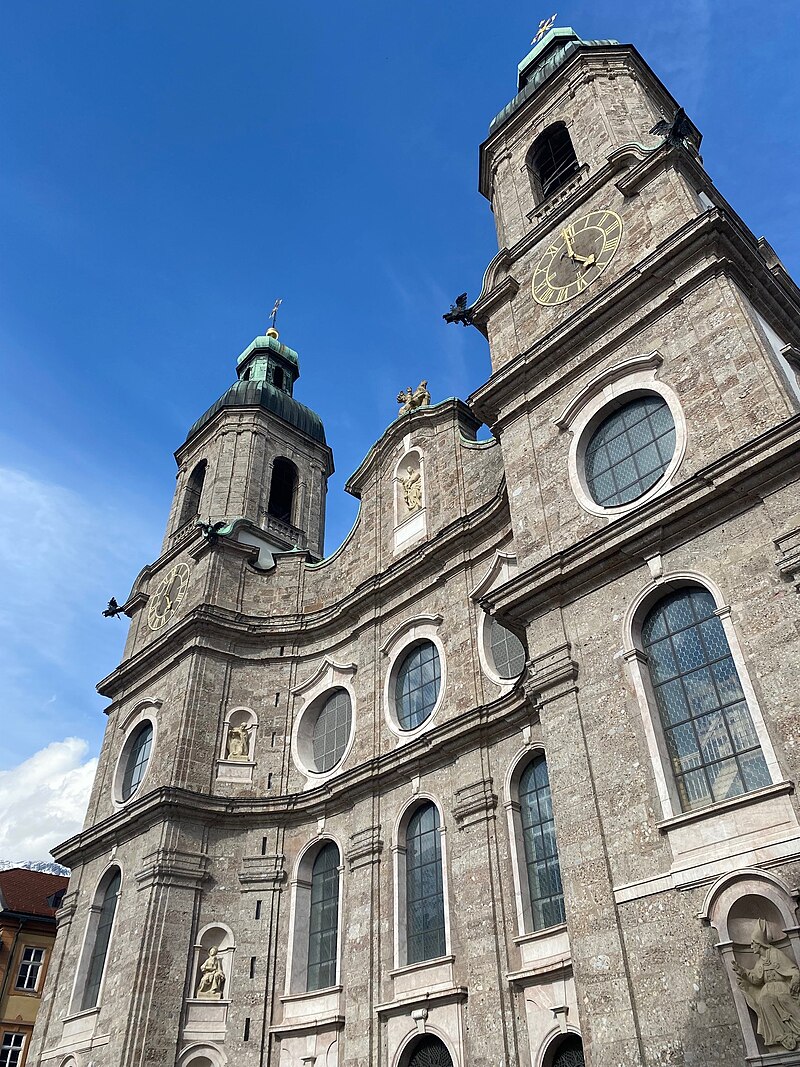 Façade de la cathédrale saint Jacques d'Innsbruck (c) DR