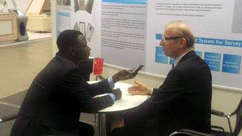 Avec Gérard Payen au cours de l'entretien au 7e FME. Photo (c) DR