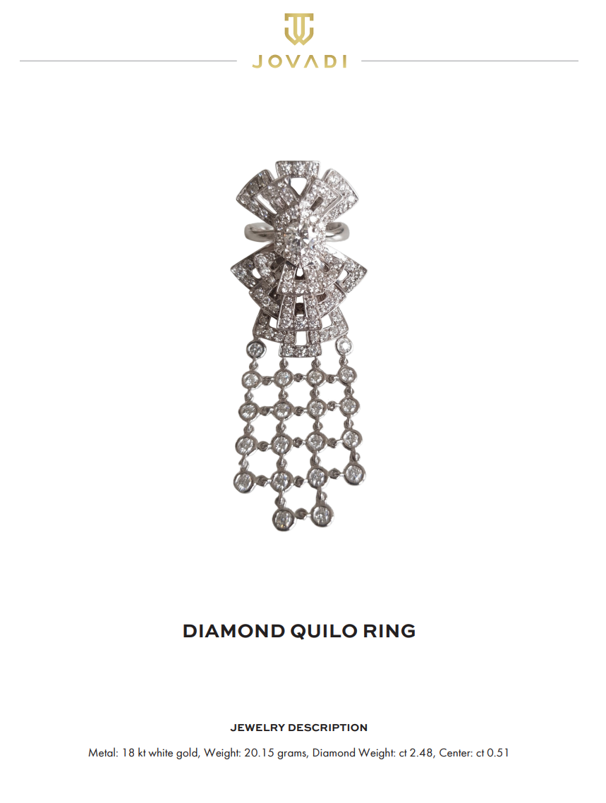 Diamond Quilo Ring. (c) Jovadi via Gem Luxury PR