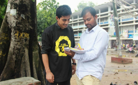 Les membres d'Amnesty mènent des actions pour les victimes de torture. Photo courtoisie (c) Amnesty International