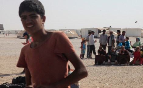 Des réfugiés syriens dans le camp de Zaatari en Jordanie. Photo (c) Russell Watkins / Department for International Development