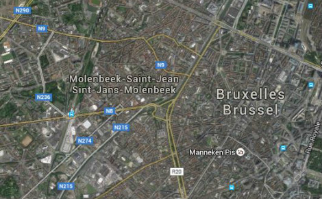 Situation géographique de Molenbeek. Cliquez ici pour consulter la carte