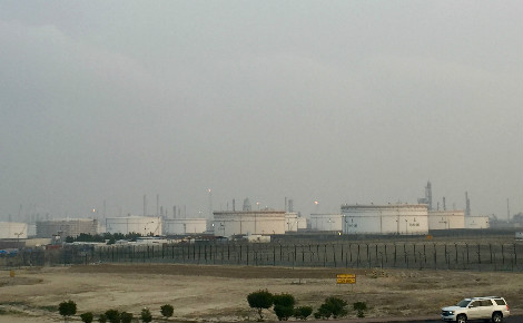 La raffinerie de pétrole Mina Al Ahmadi, au sud du Koweït. Photo (c) Bulent Inan.