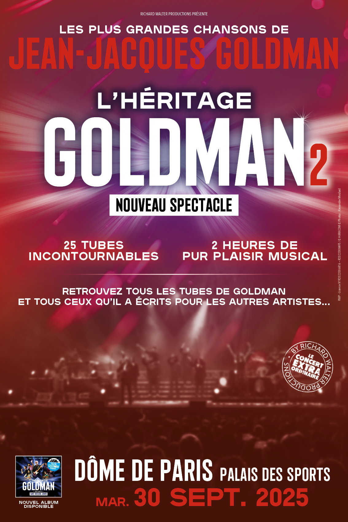L'Héritage Goldman 2 au Dôme de Paris le 30 septembre prochain