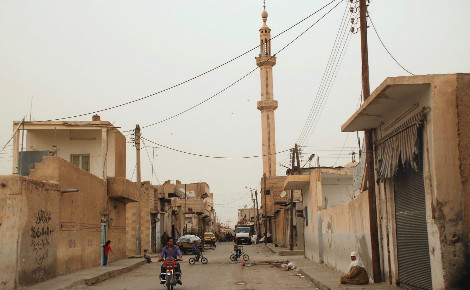 Centre de Raqqa en 2009, avant que la ville passe sous contrôle de l'organisation Etat islamique. Photo © Bertramz