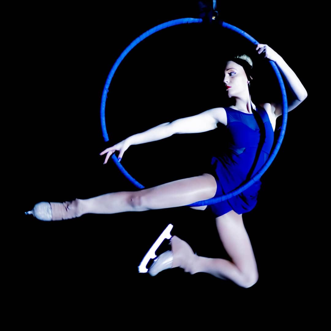 Becoming An Aerialist On Ice  and Professional Skating Reinvention. "Faded" @sarahaerial.ice (c) Tanguy Lepage