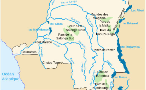 Carte des parcs en RDC (c) Aliesin
