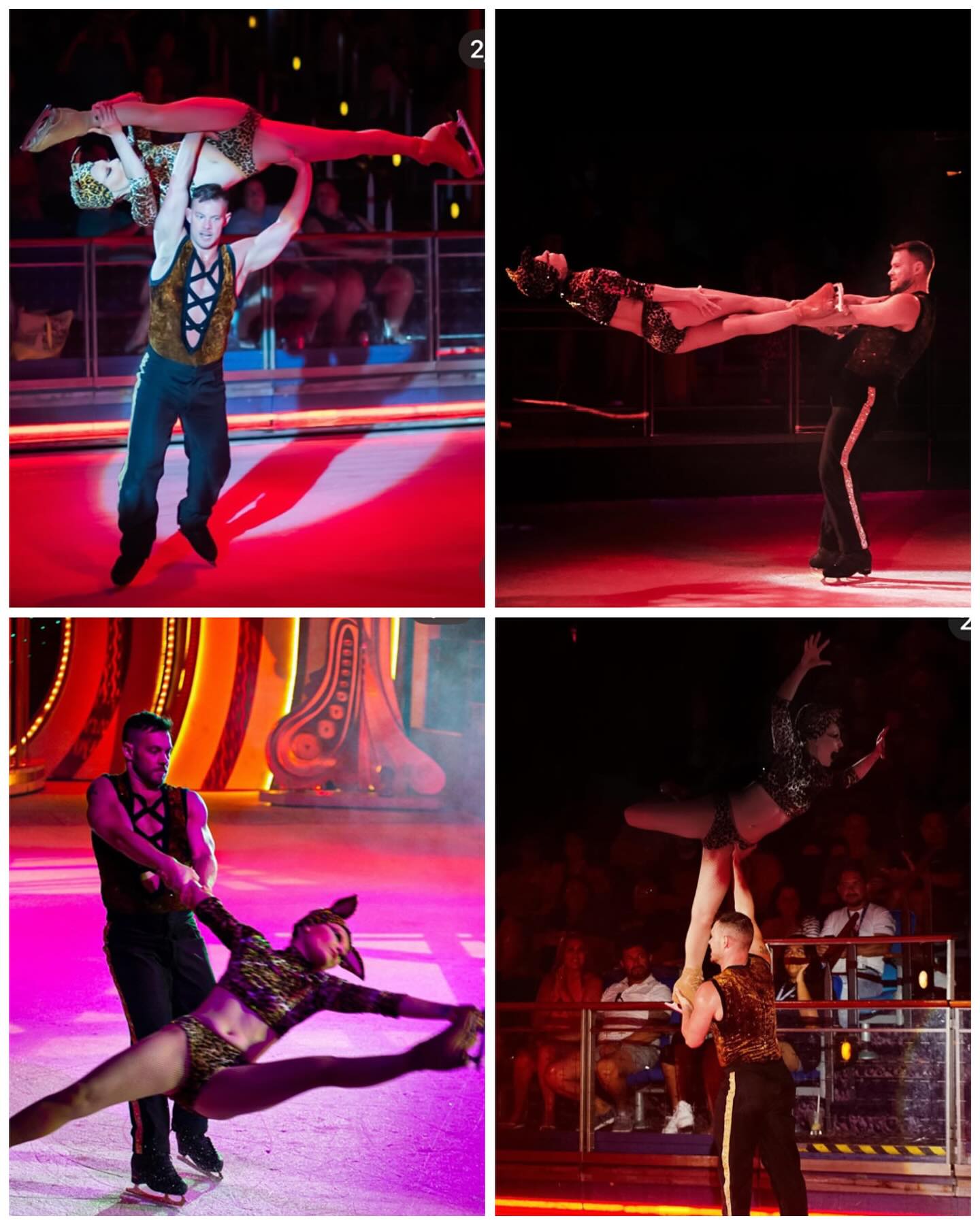 From Competition to the Professional Ice Show World. @sarahaerial.ice and Aaron Guillespe. (c) Marvin