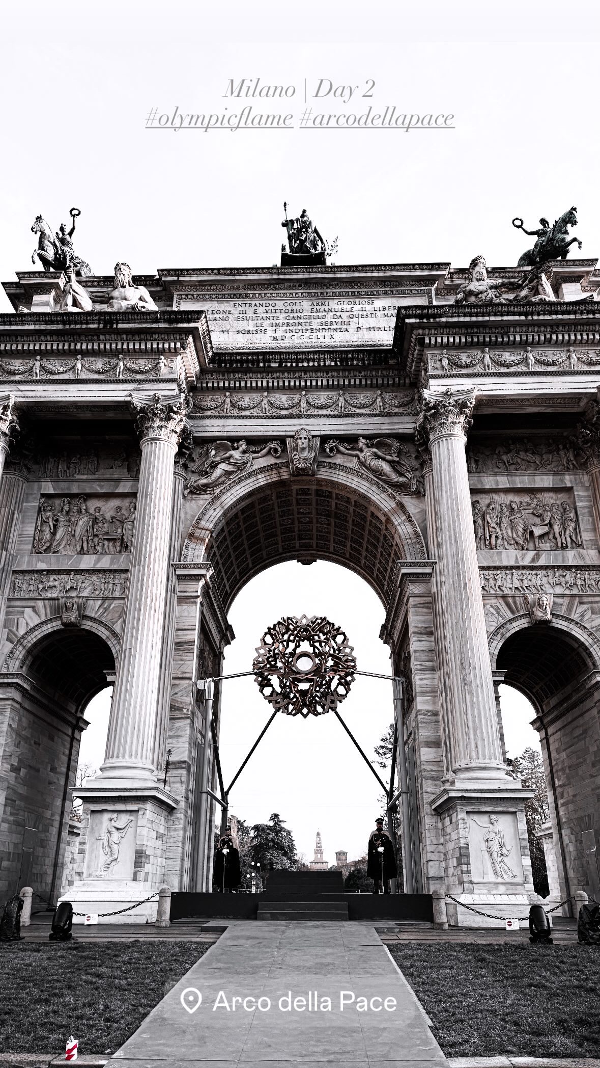 Olympic Flame In Milano. (c) Sarah B