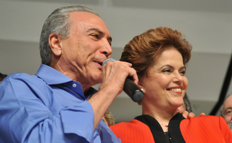 Michel Temer, nouveau président par intérim du Brésil, aux côtés de Dilma Rousseff, qu'il a contribué à destituer. Photo (c) Agência Brasil