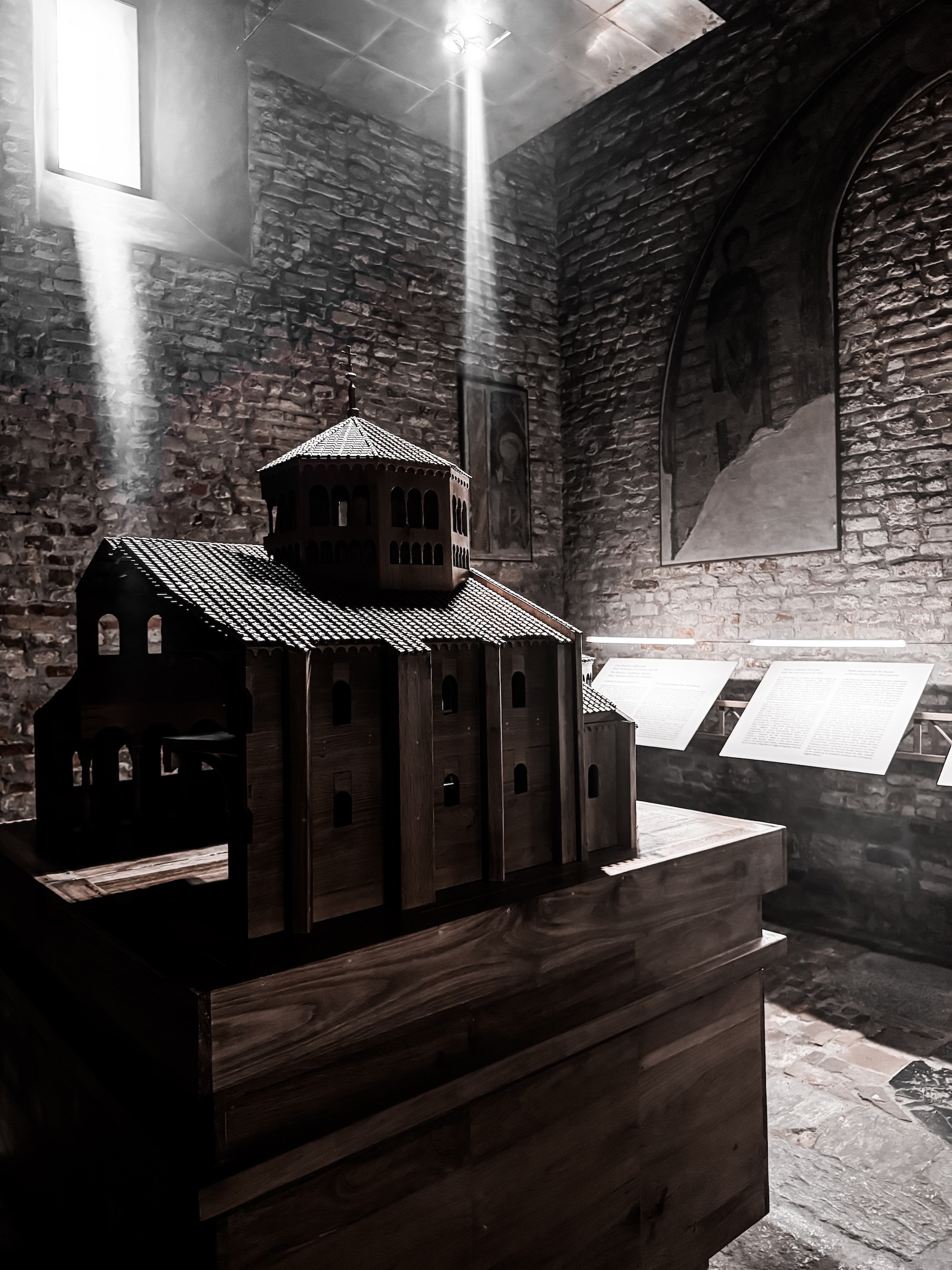 The basilica also preserves the relics of Saint Ambrose, along with those of the martyrs Gervasius and Protasius, whose remains were discovered by Ambrose himself according to tradition. (c) Sarah B