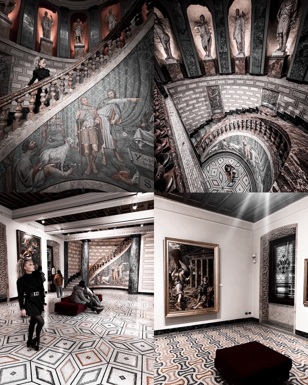 Borromeo envisioned the Ambrosiana as much more than a simple art collection. Inspired by the ideals of the Renaissance and the humanist tradition, he created a vast cultural complex that included a library, a painting gallery, and an academy dedicated to artistic training. At the time, this vision was remarkably progressive. (c) Sarah B