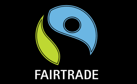 Logo de Fairtrade, label du commerce équitable. Image du domaine public.