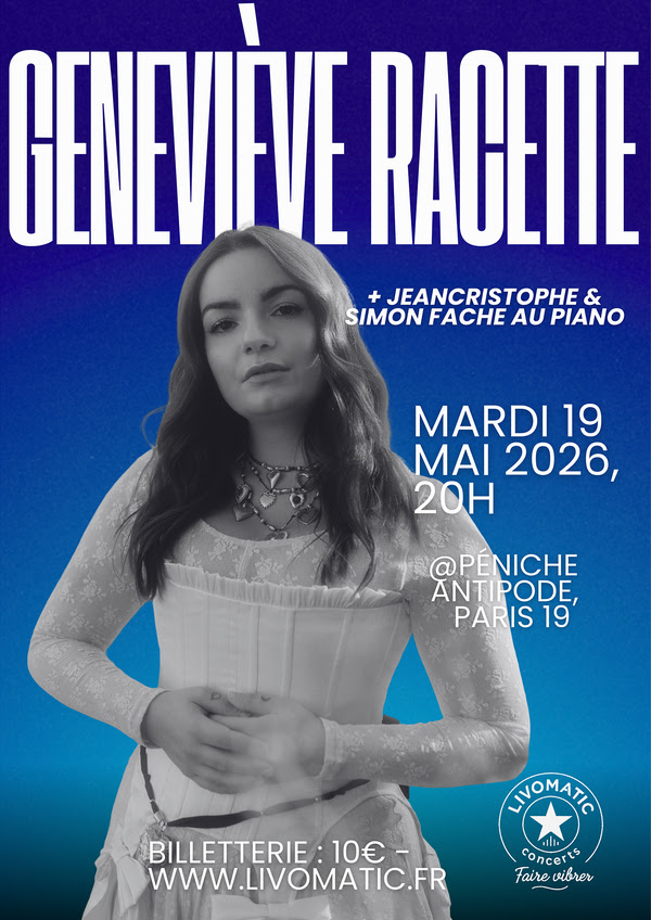 Geneviève Racette débarque à Paris en concert le 19 mai !