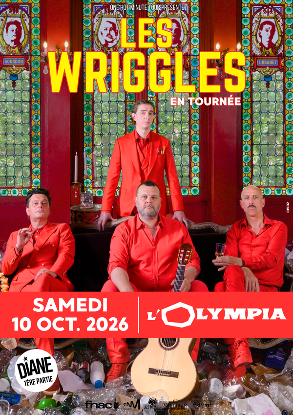 Les Wriggles en spectacle humoristique à L’Olympia le 10 octobre 2026