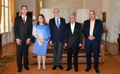 Les représentants du Quartet du Dialogue national tunisien étaient en visite à Monaco, les 7 et 8 juillet 2016*. Photo (c) Charly Gallo / DC