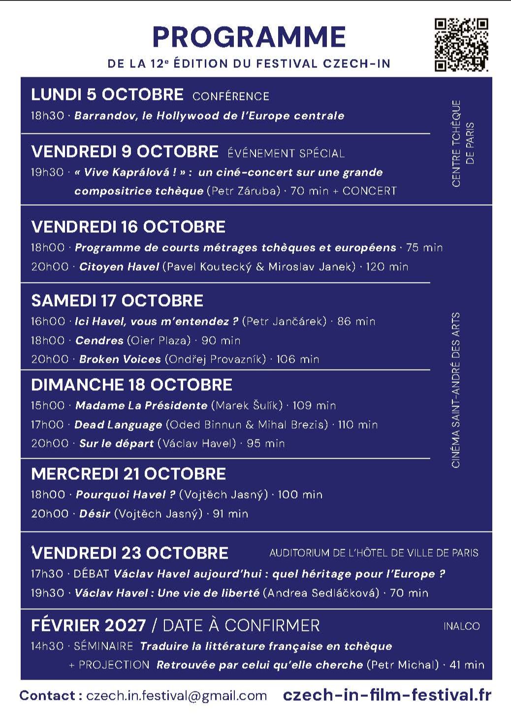 Programme festival (c) Czech-In