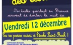 2ème « Nuit des écoles » à l’école St-Roch, le vendredi 12 décembre : une chaîne humaine pour protéger l’école contre les « menaces Darcos »