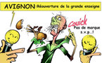 DESSIN DE PRESSE: Au "fast-food" d'Avignon, on y mange, on y remange !