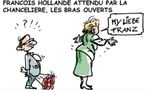 DESSIN DE PRESSE: Hollande attendu par Merkel