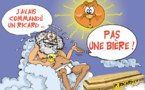 DESSIN DE PRESSE: Ricard mis en bière