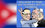 Hollande et son Fidel ami