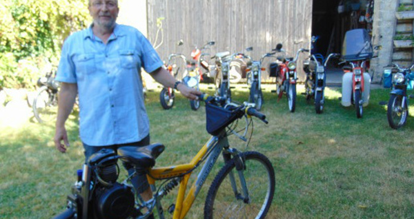 Un vélo à moteur "fait maison"