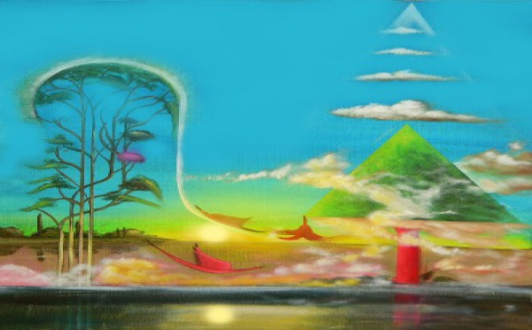 Huiles sur toile et sur bois visionnaires surréalistes