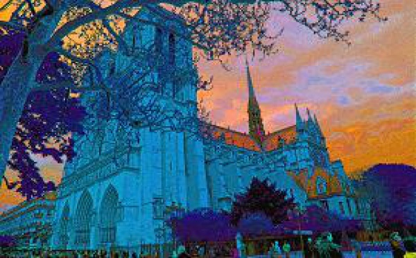 Paris de Notre-Dame à la Concorde, en digigraphies