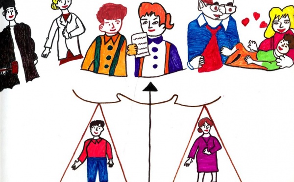 Lancement d'un concours de dessin sur l'égalité entre les hommes et les femmes