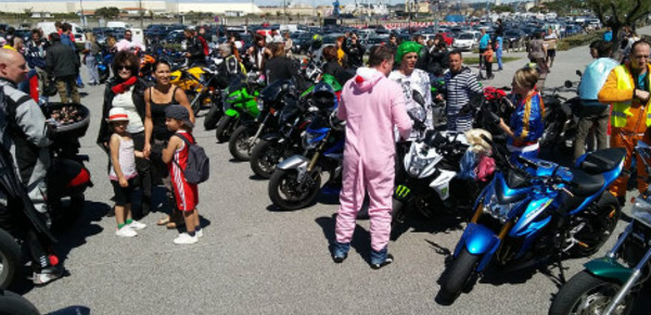 Les motards basco-landais défilent au profit d'une association caritative