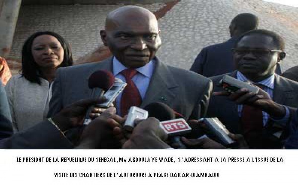 VISITE SUR LES CHANTIERS DE L'AUTOROUTE A PEAGE