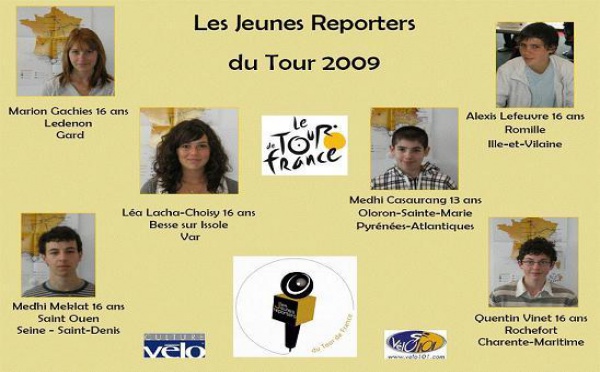 TOUR DE FRANCE: Six adolescents en route pour couvrir le Tour