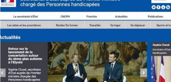 Le gouvernement français lance un site internet sur le handicap