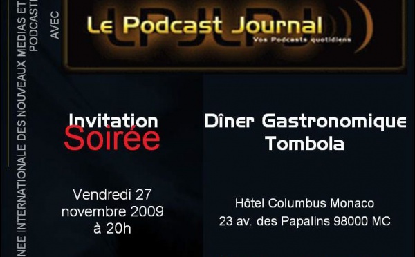 Invitation à la Soirée du Podcast Journal