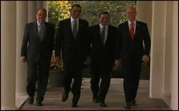 Vidéo à la Une: Obama rencontre les leaders européens