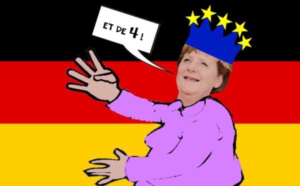 La reine Angela victorieuse