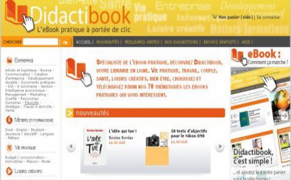 Didactibook : une e-librairie 100 % e-books pratiques