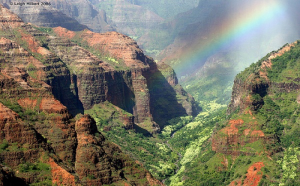L'IMAGE DU JOUR: Waimea canyon sous l'arc-en-ciel