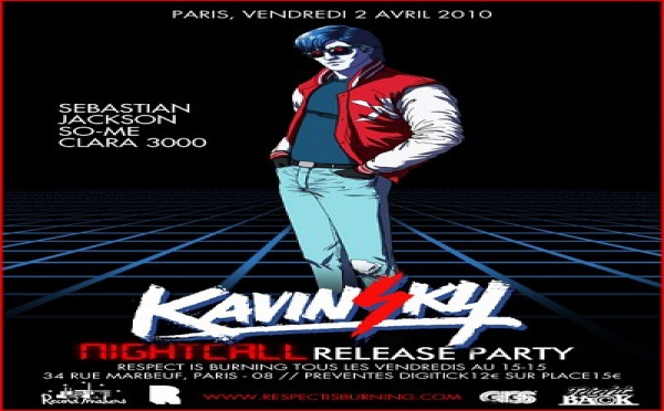 Soirée de lancement 'Kavinsky, nouveau maxi produit par un des Daft Punk'