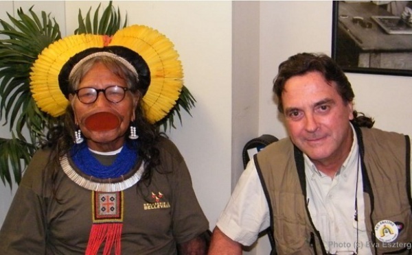 Le chef indien Raoni veut empêcher la destruction des forêts amazoniennes