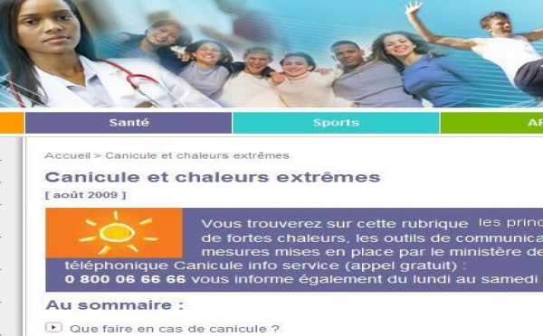 INFOS PRATIQUES SUR LE PLAN CANICULE